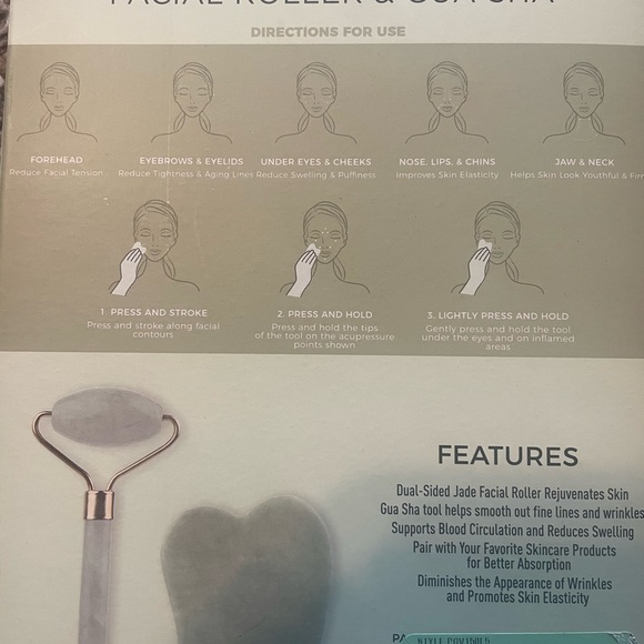 2 Brand new Vivitar simply beautiful facial roller and gua sha and jade roller - Picture 3 of 4